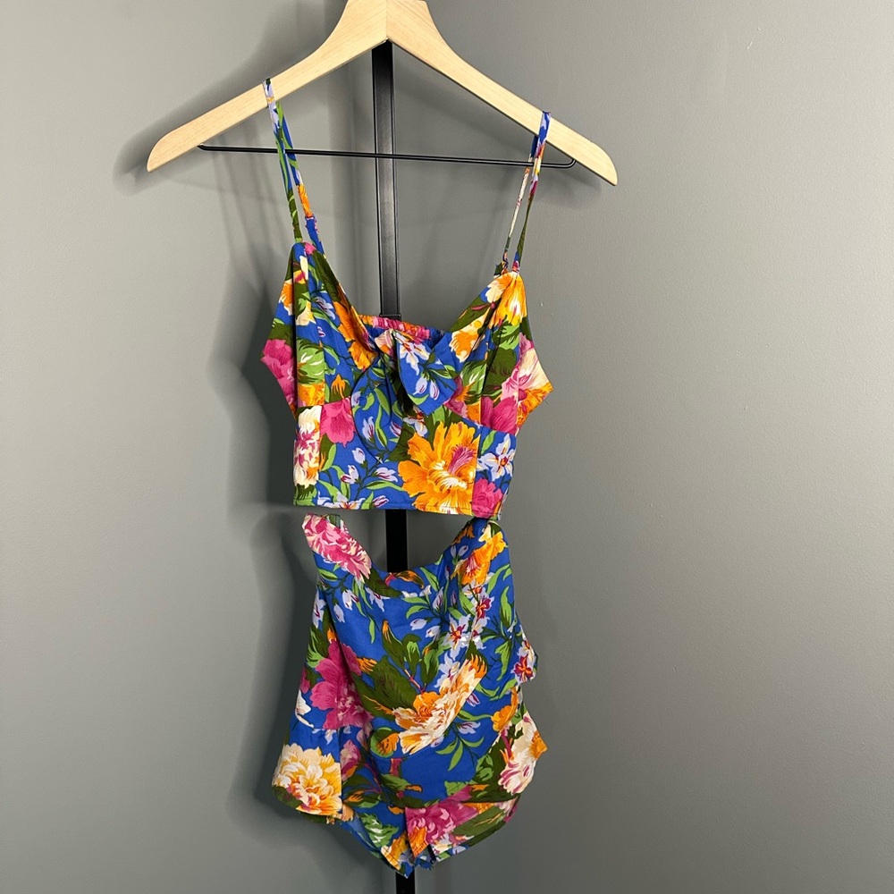 NWT Lottie & Holly | B.O.G. Collective‎ | Blue Pink Floral Matching Set S